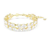 Bracelet Mesmera, Tailles variées, Blanc, Placage de ton or OS