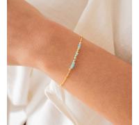 Bracelet message bleu - je t'aime