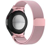 Bracelet métal magnétique premium en acier inoxydable Compatible with Samsung Galaxy Watch FE 7 6 5 4 Band 40 44mm/6 Classic 43 47mm/4 Classic 42 46mm/5 Pro 45mm Band métallique no-gap, Rose