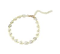 Bracelet mignon pour femme - 1 bracelet tendance en alliage - Décoration pour femme - Boucles d'oreilles sensibles, taille unique, Zinc, Pas de gemme