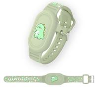 Bracelet Mignon pour Galaxy SmartTag 2, Support de Bracelet en Silicone de Dessin Animé Compatible avec Samsung Smart Tag 2 Étui Étanche pour Enfants et Personnes Âgées (Dinosaure)