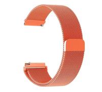 Bracelet Milanais Compatible For Amazfit GTS/2/2e/3/4/GTS2 Mini/GTR 47 Mm/GTR2/3/4/Pro Stratos, For Métal Compatible For Bip 3 Pro(Orange 14,22MM watch band)