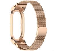 Bracelet milanais en acier inoxydable pour Fitbit Sense (Or rose)