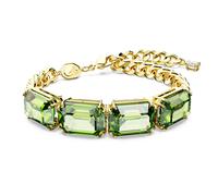 Bracelet Millenia, Taille octogonale, Vert, Placage de ton or OS