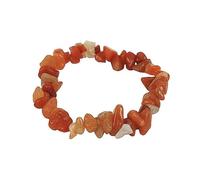 Bracelet - MINERAL - Cornaline - Orange - Adulte - Synthétique - Mixte