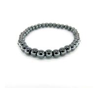 Bracelet - Mineral Import - Hématite - Boules 6mm - Gris - 16 cm