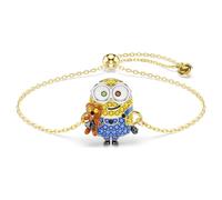 Swarovski Bracelet Minions Bob, Pavé, Multicolore, Placage de ton or