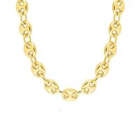 Bracelet Mixte 18 cm - Grain de café - Or 18 Carats - Largeur 7 mm