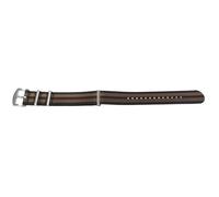 Bracelet montre 20mm - MY-MONTRE - Style James Bond - Tissu 1,4mm - Noir/Rouge/Vert - Boucles acier brossé