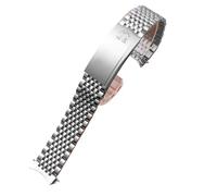 Bracelet Montre Acier Vintage 9 Rangs Bracelet Métal Incurvé Rechange 18mm 19mm 20mm Perles Luxe pour Omega Speedmaster