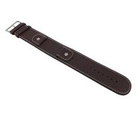 Bracelet Montre En Cuir Brun Foncé 22 Mm Minott 27513S
