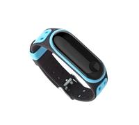 Bracelet Montre Silicone Double Pour Millet 4/3 Noir