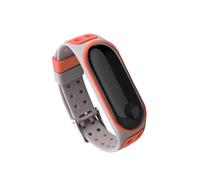 Bracelet Montre Silicone Double Pour Millet 4/3 Orange