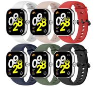 Bracelet Montre Sport Compatible avec Xiaomi Redmi Watch 4/Redmi Watch 5/Mi Band 8 Pro/Mi Band 9 Pro Bande Remplacement, Lot de 6