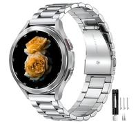 Bracelet Montre Universel Acier Inox Compatible with Samsung Galaxy Watch 7/FE/6/5/4/3, Watch 5 Pro, 6/4 Classic, Gear S3/S2, Huawei, 20mm 22mm Bracelet - Argent