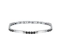 Bracelet MORELLATO en Acier Blanc et Cristal Noir