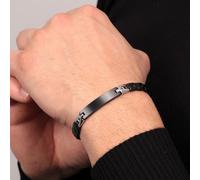 Bracelet MORELLATO en Acier Noir et Cristal Noir
