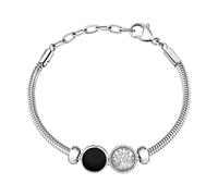 Bracelet MORELLATO Homme Drops Acier Arbre De Vie / Noir