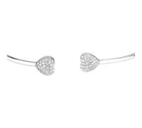 Morellato Bracelet Femme, Argent 925 Recyclé, Zircons, Collection NOBILE, Bangle, Cœur, Pavé - SAZK06