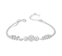 Bracelet multicouche trois vies trois mondes avec perles rotatives pour étudiantes. Ornements de main sculptés simples, à la mode et polyvalents en perles rondes pour le bonheur parce que le bracelet