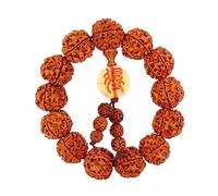 Bracelet népalais Rudraksha à Cinq pétales, Pendentif Shede, Perles bouddhistes Mala, Bracelet en Bois pour Le Yoga