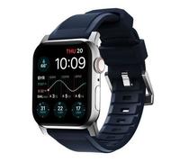 Bracelet - NOMAD - Apple Watch 6-9-SE-Ultra-Ultra 2 - Argent - Caoutchouc fluoroélastomère - Mixte