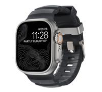 Nomad Goods - Bracelet Apple Watch Rocky Point - Cuir naturel, Titane