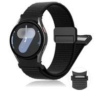 Bracelet Nylon Magnétique Un Clic pour Samsung Galaxy Watch 7 6 5 4 FE 40mm 44mm/6 Classic 47mm 43mm/5 Pro 45mm/4 Classic 46mm 42mm Homme/Femme,Bracelet Boucle Sport pour Galaxy Watch 7 FE 6 5 4