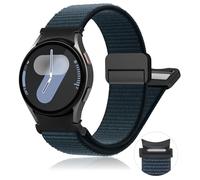 Bracelet Nylon Magnétique Un Clic pour Samsung Galaxy Watch 7 6 5 4 FE 40mm 44mm/6 Classic 47mm 43mm/5 Pro 45mm/4 Classic 46mm 42mm Homme/Femme,Bracelet Boucle Sport pour Galaxy Watch 7 FE 6 5 4