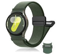 Bracelet Nylon Magnétique Un Clic pour Samsung Galaxy Watch 7 6 5 4 FE 40mm 44mm/6 Classic 47mm 43mm/5 Pro 45mm/4 Classic 46mm 42mm Homme/Femme,Bracelet Boucle Sport pour Galaxy Watch 7 FE 6 5 4