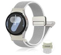 Bracelet Nylon Magnétique Un Clic pour Samsung Galaxy Watch 7 6 5 4 FE 40mm 44mm/6 Classic 47mm 43mm/5 Pro 45mm/4 Classic 46mm 42mm Homme/Femme,Bracelet Boucle Sport pour Galaxy Watch 7 FE 6 5 4