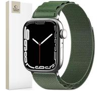 Bracelet Nylon Pro - Tech-Protect - Apple Watch 6/7/8/9/10/SE/Ultra - Vert Militaire - Résistant à l'eau