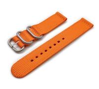 Bracelet Nylon Zulu 2 pièces ONE MORE STRAP da18 20 22 24 mm Noir Gris 007 Vert Beige Bleu Aorange boucle satinée, 24mm