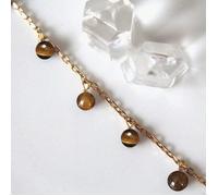 Bracelet oeil de tigre charlotte or