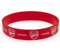 bracelet officiel Arsenal FC en silicone BS771 (taille unique) (Rouge/Blanc)