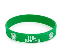 Bracelet Officiel Celtic FC en Silicone Vert avec Blason du Club et Texte « The BHOYS » - Produit de Football
