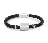 Bracelet officiel du club Newcastle United FC en acier inoxydable et cuir avec anneaux colorés, cadeau officiel NUFC