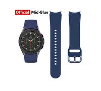 Bracelet officiel Mid-blue pour montre connectée Samsung Galaxy Watch 4 Classic 46 mm 42 mm en silicone