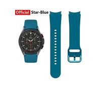 Bracelet officiel Star Blue pour montre connectée Samsung Galaxy Watch 4 Classic 46 mm 42 mm en silicone