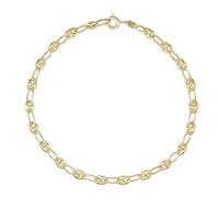 Bracelet Or 18 Carats 750/000 Maille Grain de Café Jaune - Femme