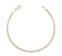 Bracelet Or 18 Carats 750/000 Maille Palmier Jaune - Femme