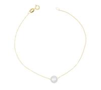 Bracelet Or et Perle - L'ATELIER D'AZUR - Femme - Maille Forçat - Perle d'eau douce