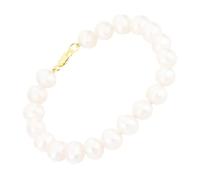 Bracelet Or et Perles - L'ATELIER D'AZUR - Femme - Perles de Culture d'Eau Douce Baroques - Longueur 18cm