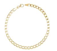 Bracelet Or Jaune Maille Gourmette - Homme