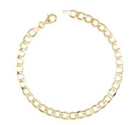 Bracelet Or Jaune Maille Gourmette - Homme