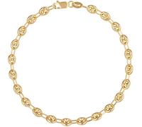 Bracelet Or Jaune Maille Grain de Café - Femme