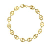 Bracelet Or Jaune Maille Grain de Café - Homme ou Femme