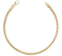 Bracelet Or Jaune Maille Palmier - Femme