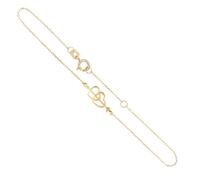 Bracelet Or Jaune - Motif Coeurs et Flèche - L'ATELIER D'AZUR - Femme - 18cm - 0.55gr