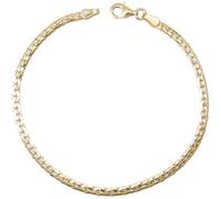 Bracelet Or Jaune Véritable - Maille Haricot - L'ATELIER D'AZUR - Femme